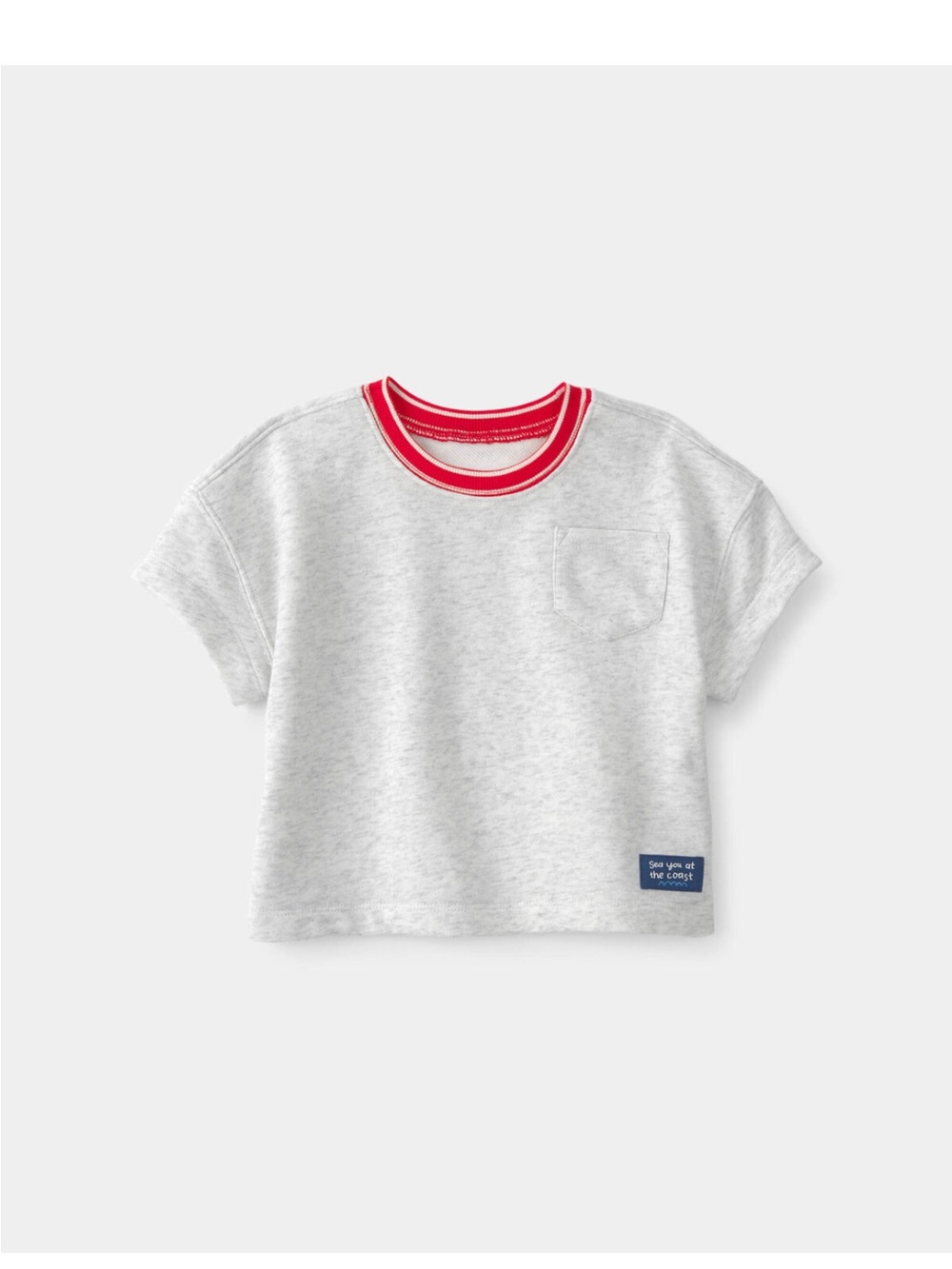 NWT Carters Cotton Shirt Baby Boy French Terry Pocket T-Shirt Size 12 months